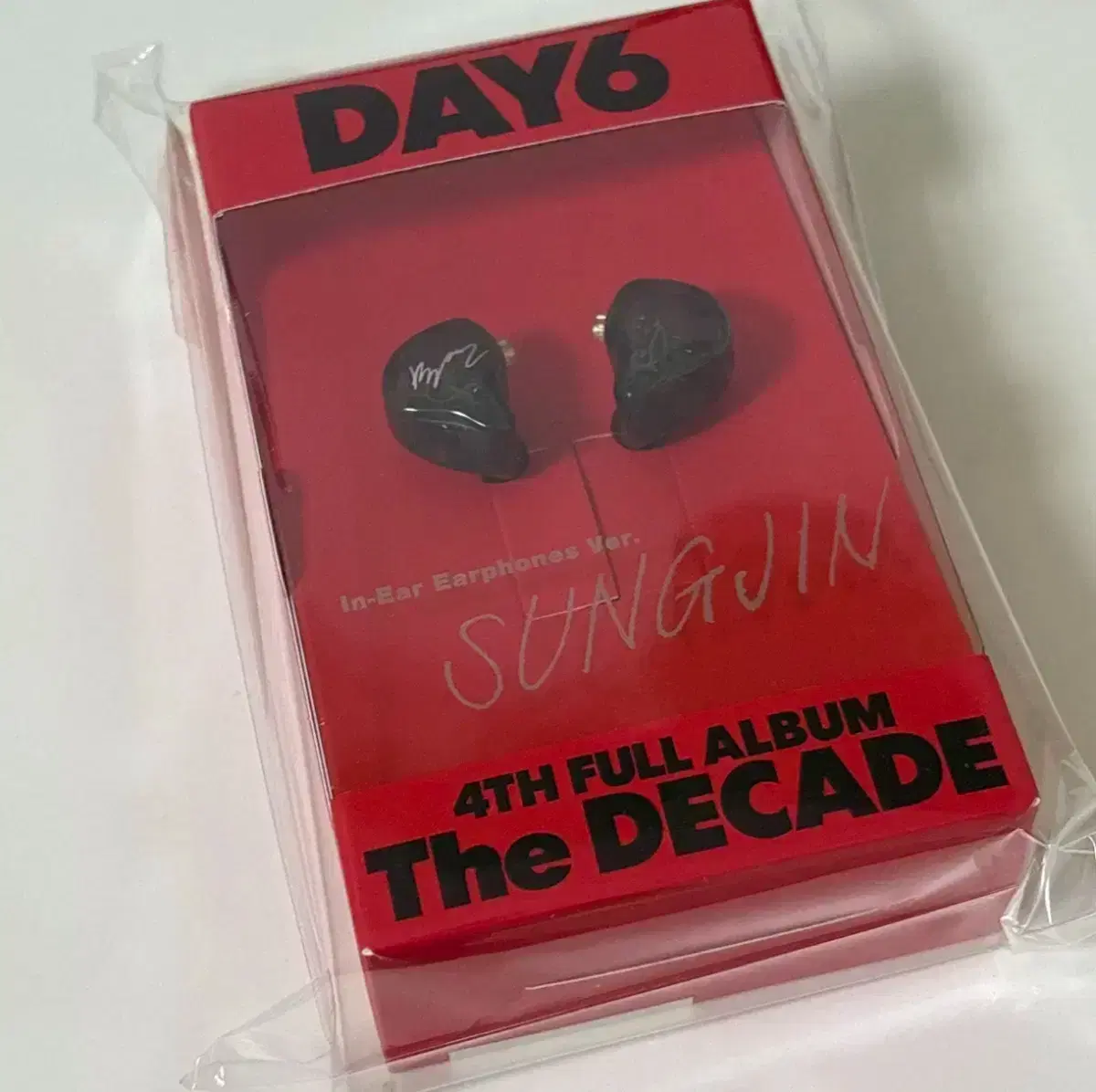DAY6 The DECADE インイヤー イヤホン SUNGJIN ソンジン 限定】DAY6 10周年アルバム イヤホン ソンジン DAY6 The Decade